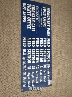 Original New York Yankee Stadium Used Monument Park Sign Steiner Sports History