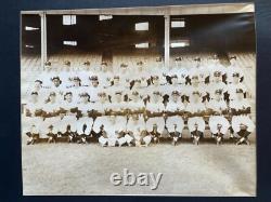 Original New York Yankees Team Photo 14x17 B&W c. 1950s Yankee Stadium Mantle Era