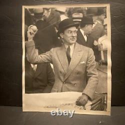 Original Photo Mayor Jimmy Walker New York Opening Day Yankee Stadium Pitch 1928