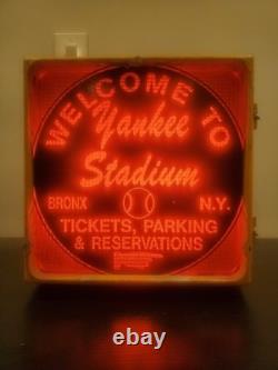 Original Welcome to Yankee Stadium street sign From Original Stadium