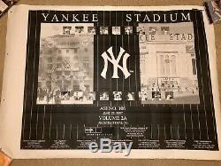 Original Yankee Stadium Blueprint New York Yankees -Ruth Gehrig -Mantle -Jeter