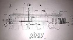 Original Yankee Stadium Blueprint New York Yankees -Ruth Gehrig -Mantle -Jeter