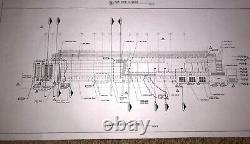 Original Yankee Stadium Blueprint New York Yankees -Ruth Gehrig -Mantle -Jeter