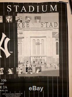 Original Yankee Stadium Blueprint New York Yankees -Ruth Gehrig -Mantle -Jeter