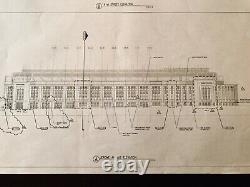 Original Yankee Stadium Blueprint New York Yankees -Ruth Gehrig -Mantle -Jeter