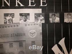 Original Yankee Stadium Blueprint New York Yankees -Ruth Gehrig -Mantle -Jeter