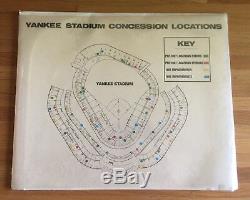 Original Yankee Stadium Concession Chart Taken from Stadium New York Yankees