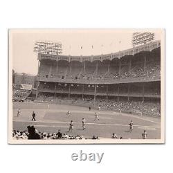 Original Yankee Stadium Game Photo 1940s Baseball Field Bronx New York A4854