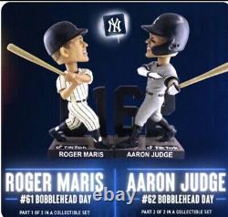 PRE-SELL SGAAaron Judge & Roger Maris New York Yankees Bobblehead April 20,2024