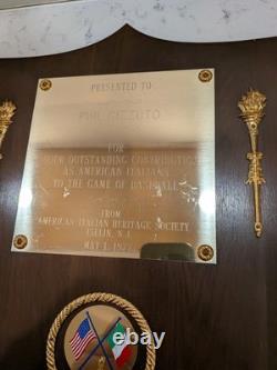 Phil Rizzuto Honorary Award From His Office At Yankee Stadium