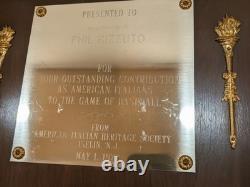 Phil Rizzuto Honorary Award From His Office At Yankee Stadium