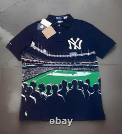 Polo Ralph Lauren New York Yankees Stadium Print Mesh Polo Shirt Big & Tall XLT
