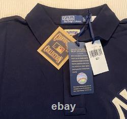 Polo Ralph Lauren New York Yankees Stadium Print Mesh Polo Shirt Big & Tall XLT