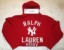 Polo Ralph Lauren Stadium 1992 Red Polo New York Yankees Hoodie Large L palace