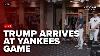 President Donald Trump Attends A Game At Yankee Stadium