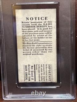 Psa 1923 WORLD SERIES G5 TICKET Yankees 1st Championship Yankee Stadium 1st Yr