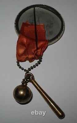 RARE 1950's Large Baseball Hank Bauer New York Yankees Stadium Pin Button Charm