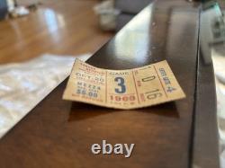 RARE 1968 NEW YORK GIANTS YANKEE STADIUM TICKET STUB, Game 3 Oct 20 1968