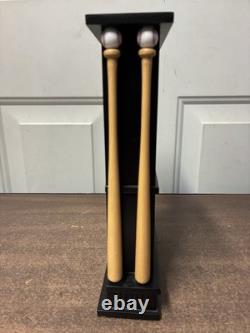 RARE Danbury Mint NY Yankees Stadium Wooden Desk Clock In Original Box