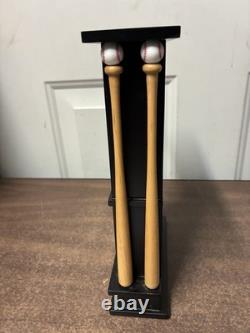 RARE Danbury Mint NY Yankees Stadium Wooden Desk Clock In Original Box