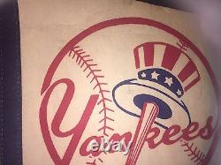 RARE July 4 1977 New York Yankees vs Cleveland at Yankee Stadium Vintage Pennant