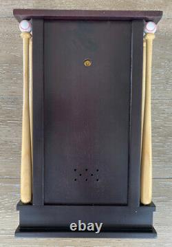 RARE-NEW Danbury Mint NY Yankees Stadium Wooden Desk Clock &Barometer Temp Gauge