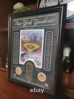 RARE NEW YORK Yankees Stadium Coin Plaque 14x18 Limited Edition 130/2009