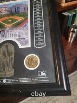 RARE NEW YORK Yankees Stadium Coin Plaque 14x18 Limited Edition 130/2009