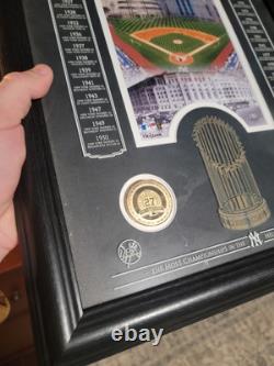 RARE NEW YORK Yankees Stadium Coin Plaque 14x18 Limited Edition 130/2009