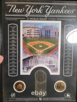 RARE NEW YORK Yankees Stadium Coin Plaque 14x18 Limited Edition 130/2009
