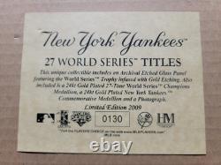 RARE NEW YORK Yankees Stadium Coin Plaque 14x18 Limited Edition 130/2009