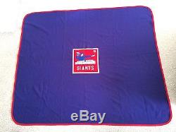 RARE New York Giants vintage 1960 throw blanket Yankee Stadium logo