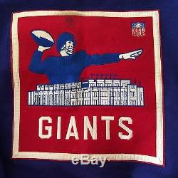 RARE New York Giants vintage 1960 throw blanket Yankee Stadium logo