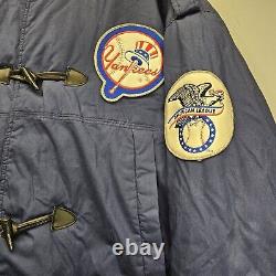 RARE Vintage Mirage MLB New York Yankees Navy Long Stadium Coat / Adult Large