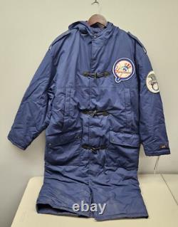 RARE Vintage Mirage MLB New York Yankees Navy Long Stadium Coat / Large /Defects