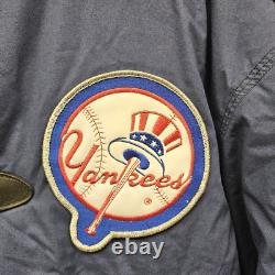 RARE Vintage Mirage MLB New York Yankees Navy Long Stadium Coat / Large /Defects
