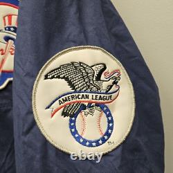RARE Vintage Mirage MLB New York Yankees Navy Long Stadium Coat / Large /Defects