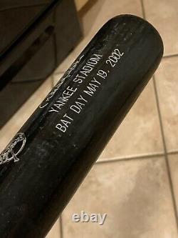 Rare 2002 Sga Derek Jeter Ny New York Yankees Stadium Basebal Bat Day