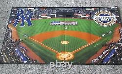 Rare 2009 Inaugural Ny Yankees Stadium Photo Panoramic Floor Mat Rug 52 X 28