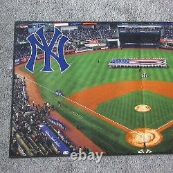 Rare 2009 Inaugural Ny Yankees Stadium Photo Panoramic Floor Mat Rug 52 X 28