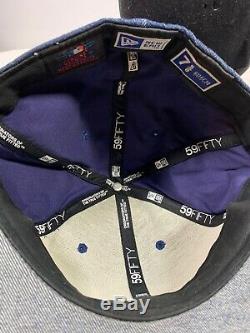 Rare Custom 59fifty new york yankees denim stadium embroidered fitted 7 5/8 hat