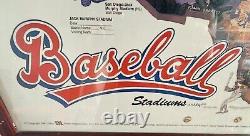 Rare Find! Baseball Stadium Map USA 1987 withHistorical Stadium Facts Included Vtg