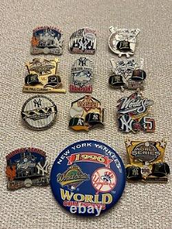 Rare Lot Of 15 From Old Yankee Stadium World Series Pins Plus New York Yankees