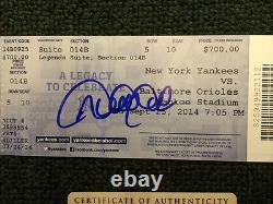 Rare Signed 9/25/14 Derek Jeter Last Game Yankee Stadium-legends-end Of An Era