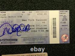 Rare Signed 9/25/14 Derek Jeter Last Game Yankee Stadium-legends-end Of An Era