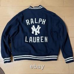 Rare! XXL Polo Ralph Lauren New York Yankees NY MLB Stadium Jacket New