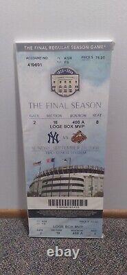 Rare Yankee Stadium Final Game Mega Thats My Ticket Canvas Wall Art 2007