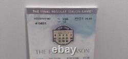 Rare Yankee Stadium Final Game Mega Thats My Ticket Canvas Wall Art 2007