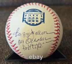 Rawlings (Yankee Stadium) Reggie Jackson Signed MULTI Inscriptions PSA