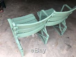 Real New York Yankee Stadium Seats 1944-1973 Restored to Green Babe Ruth NY